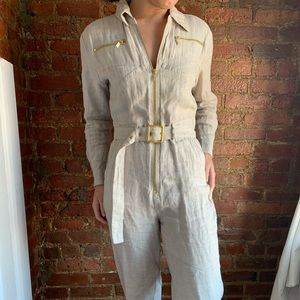 Weworewhat linen jumpsuit